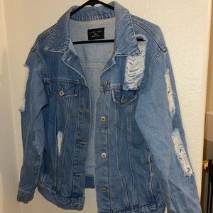 Womens small Love Tree Jean jacket